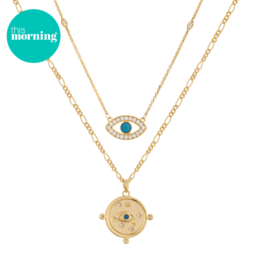 Maudella Leah and Kya Evil Eye Necklaces featured on This Morning