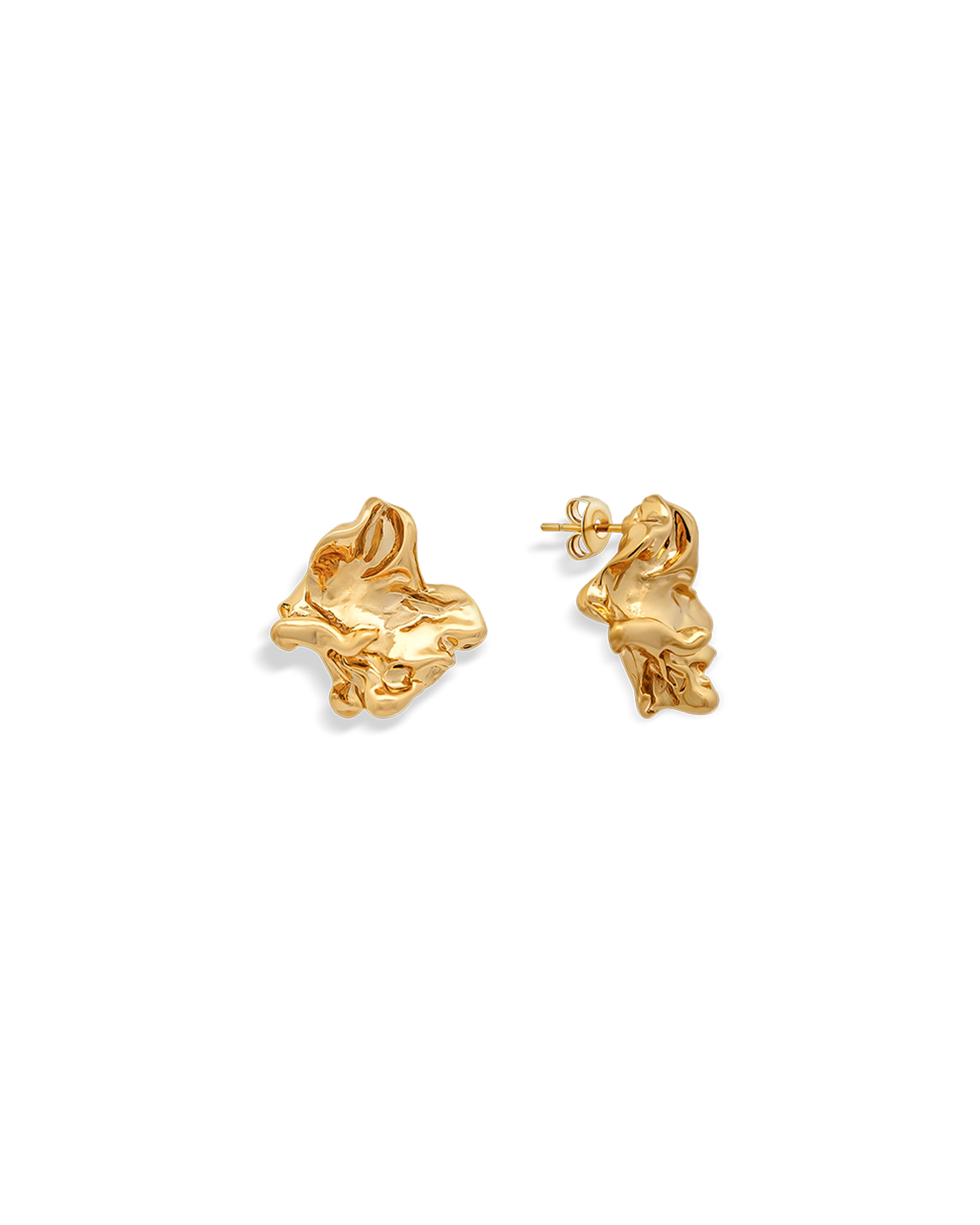 Candice Molten Nugget Stud Earrings