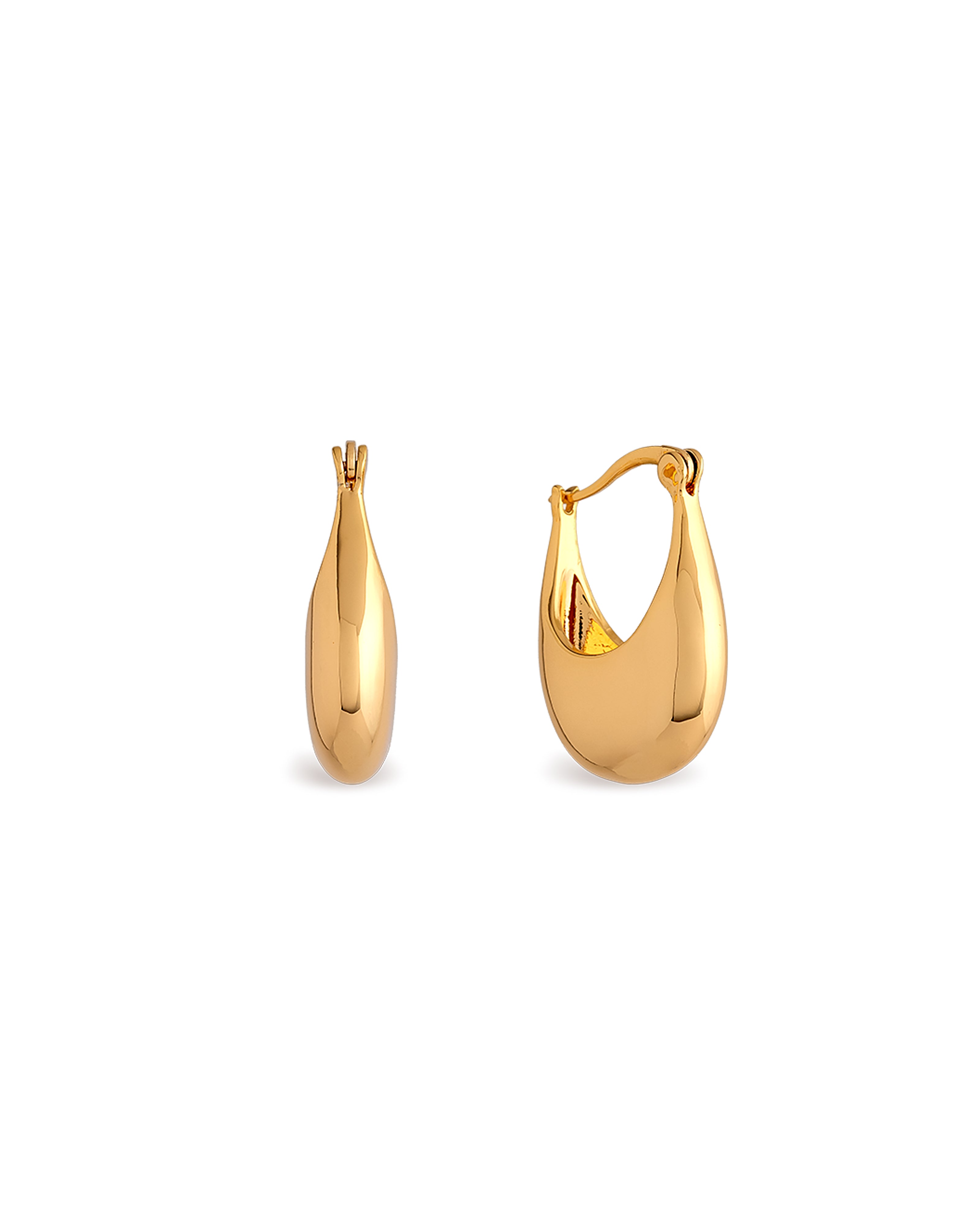 Marianne U Shape Everyday Hoop Earrings
