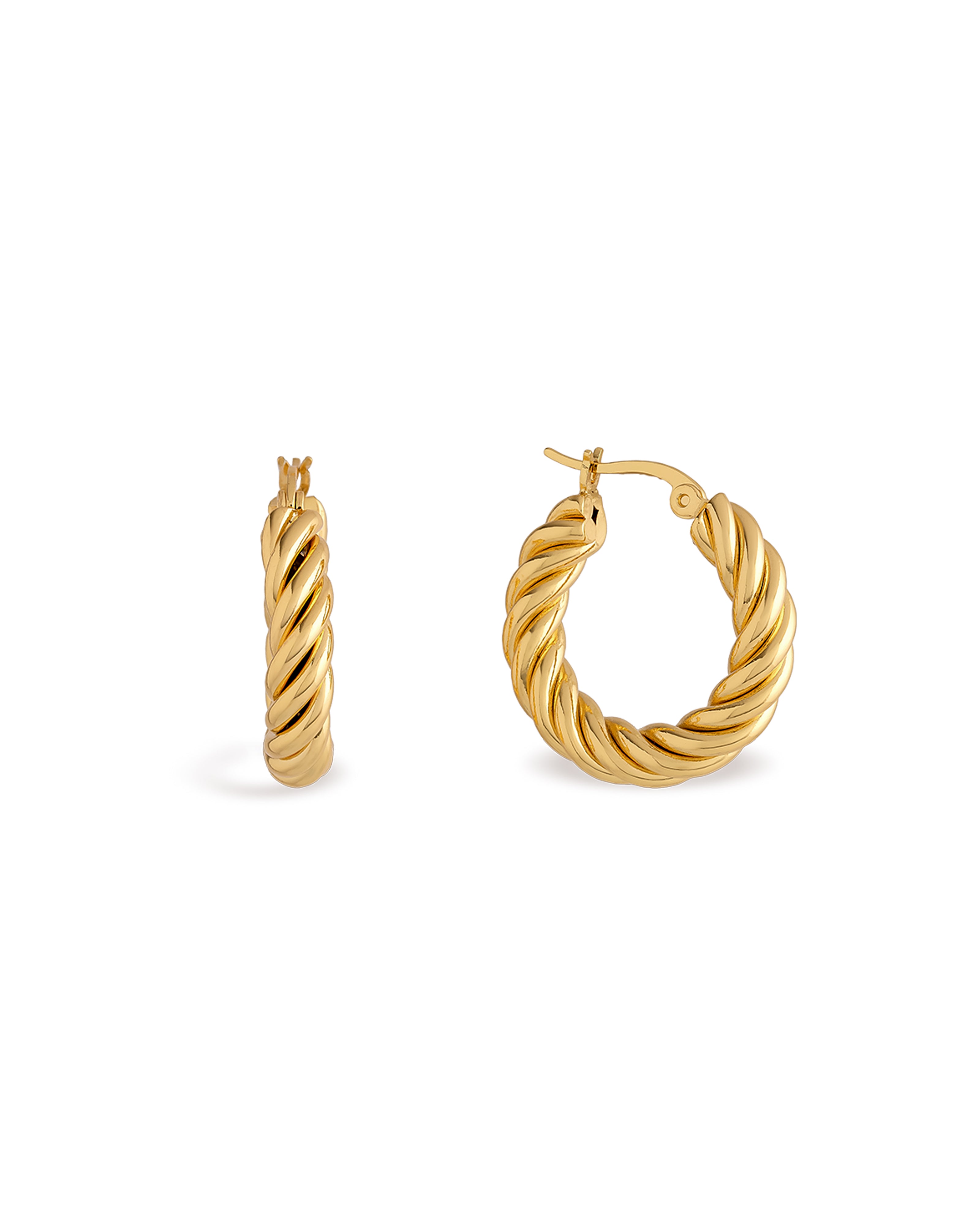 Elsbeth Twisted Hoop Earrings