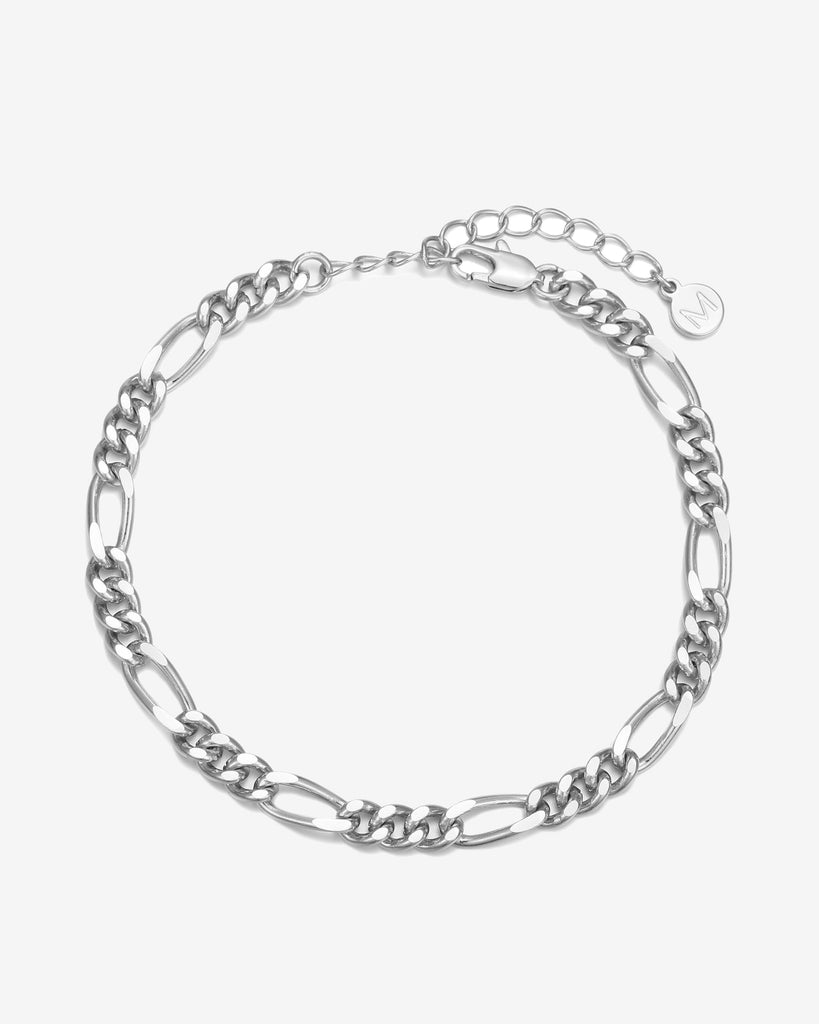 Marloe Link Chain Bracelet - White Gold Plated, 18ct Gold Plated - MAUDELLA 