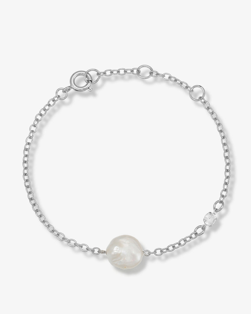 Noemi Pearl Chain Bracelet - 18ct Gold Plated - MAUDELLA 